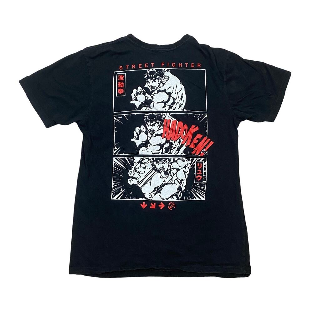 Street Fighter Comic Panel Graphic T Shirt Men's M Streetwear